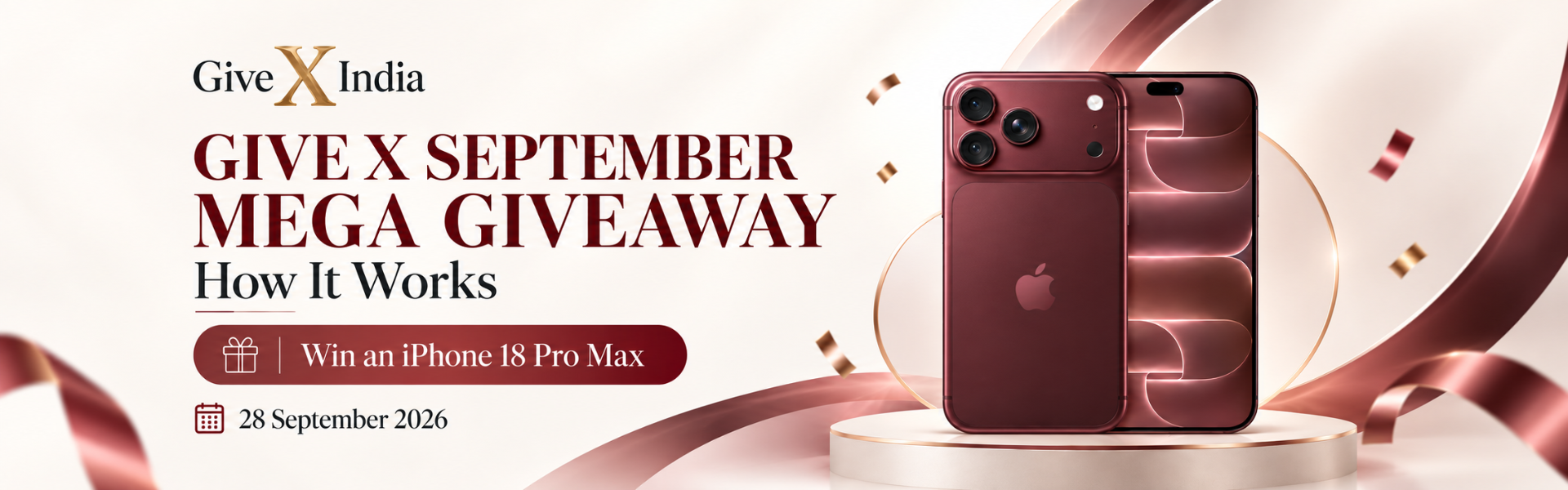 Give X September Mega Giveaway 2026: How It Works
