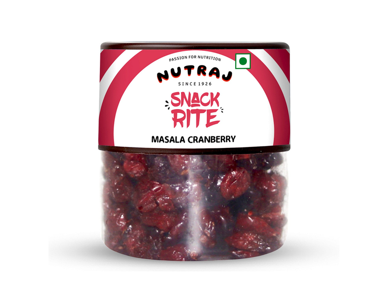 Nutraj Snackrite Masala Cranberry 100g Jar at 54% Off product view