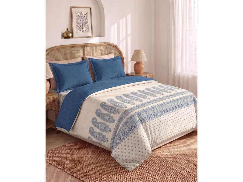 Shilpkalaa Printed King Bedding Set, Pashmina| 144TC, 150 GSM| 4Pc Set at 40% Off product view