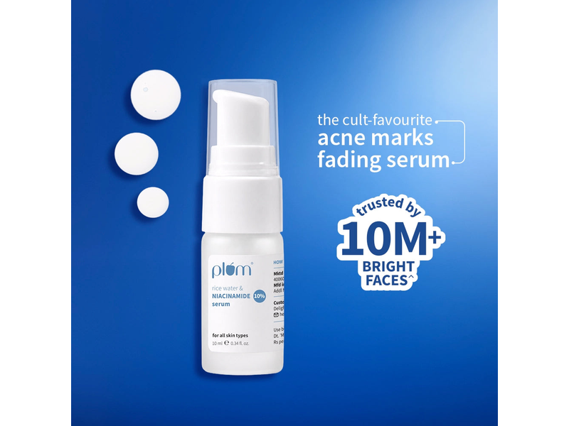 10% Niacinamide & Rice Water Brightening Face Serum For Clear & Bright Skin** at 20% Off product view