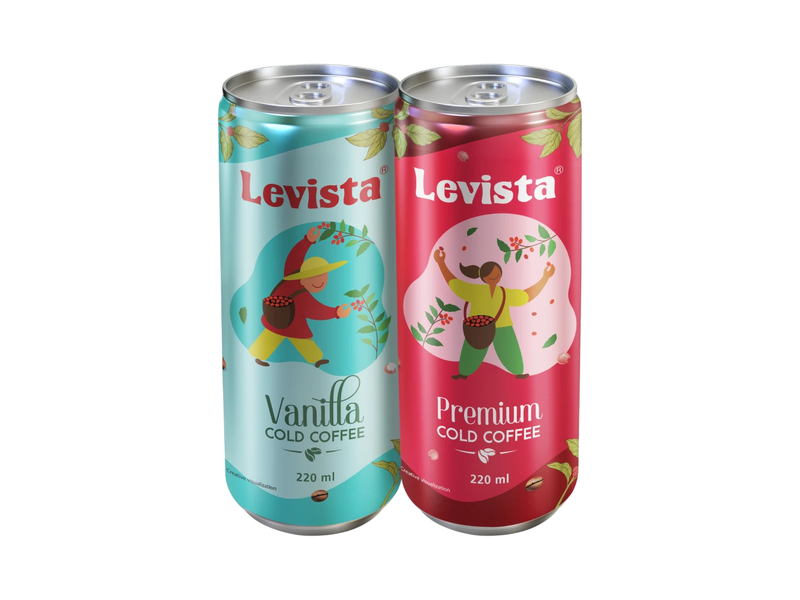 Levista Cold Coffee Pack of 4 [Vanilla 2 + Premium 2] at 10% Off product view