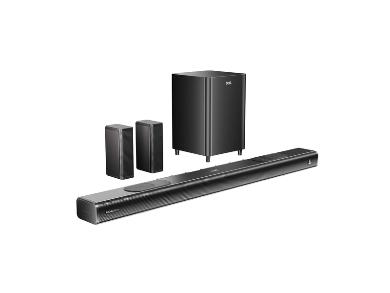 boAt Aavante Prime 7.1.4 7050DA | 700W RMS Soundbar with Dolby Atmos, Wired Subwoofers & Wireless Satellites *(Free Installation Included) at 76% Off product view