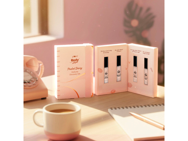 Pocket Diary Perfume Discovery Set by BodyLovin'** at 50% Off product view