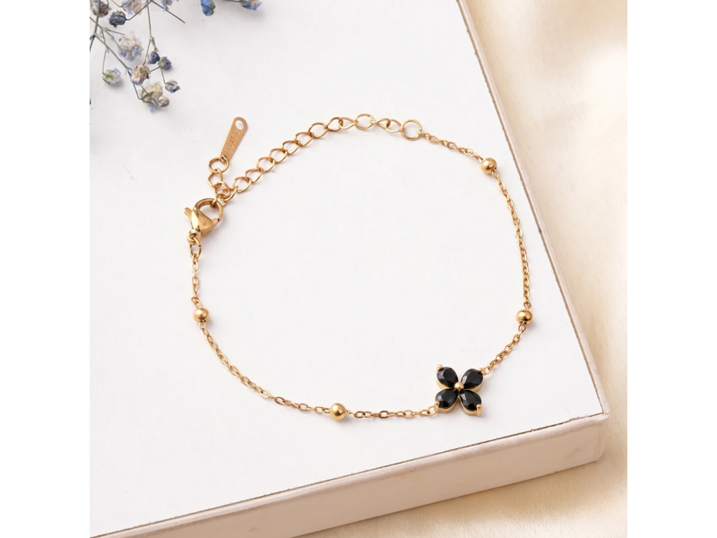Black Bloom Bracelet at 50% Off product view
