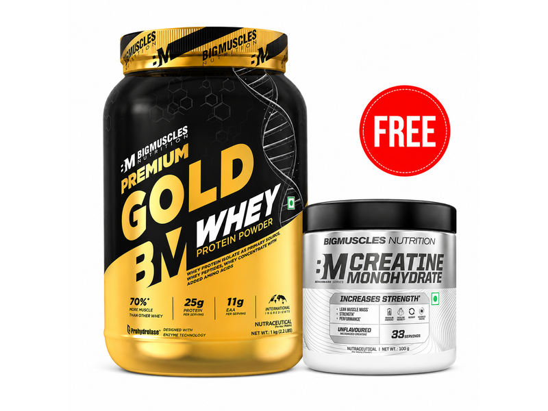 Premium Gold Whey + Benchmark Creatine at 45% Off product view