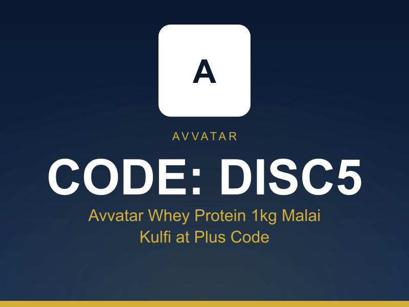 Avvatar Whey Protein 1kg Malai Kulfi at Plus Code product view