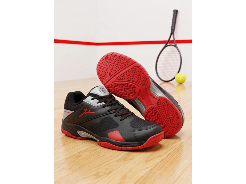 NET RUSH Black Men's Badminton Shoes at 54% Off product view