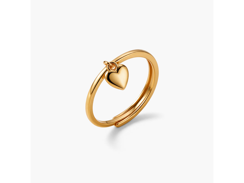 Petit Heart Charm 925 Sterling Silver Ring at 37% Off product view