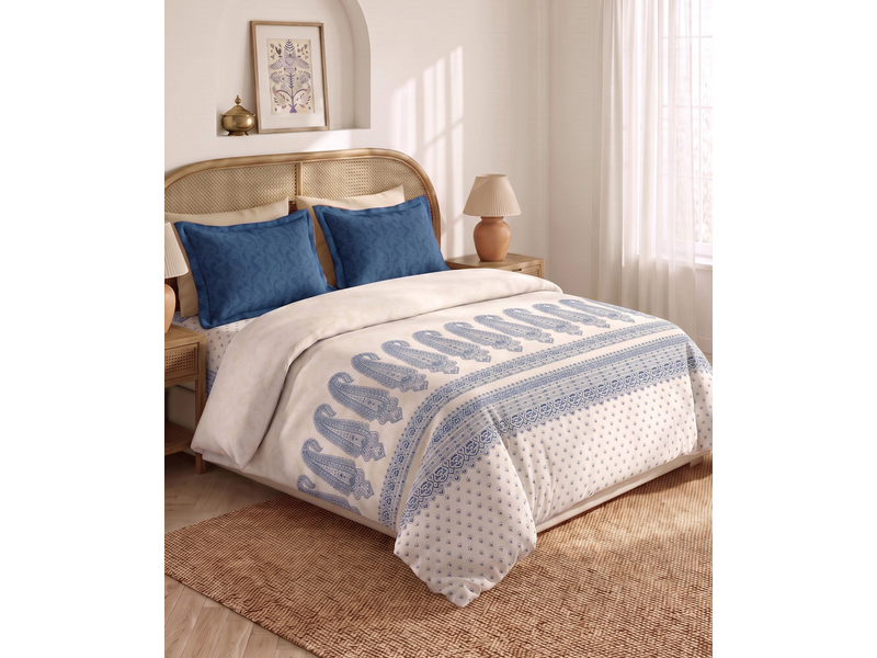 Shilpkalaa Printed King Bedsheet Set, Pashmina| 144TC Cotton| 2 Pillow covers at 40% Off product view