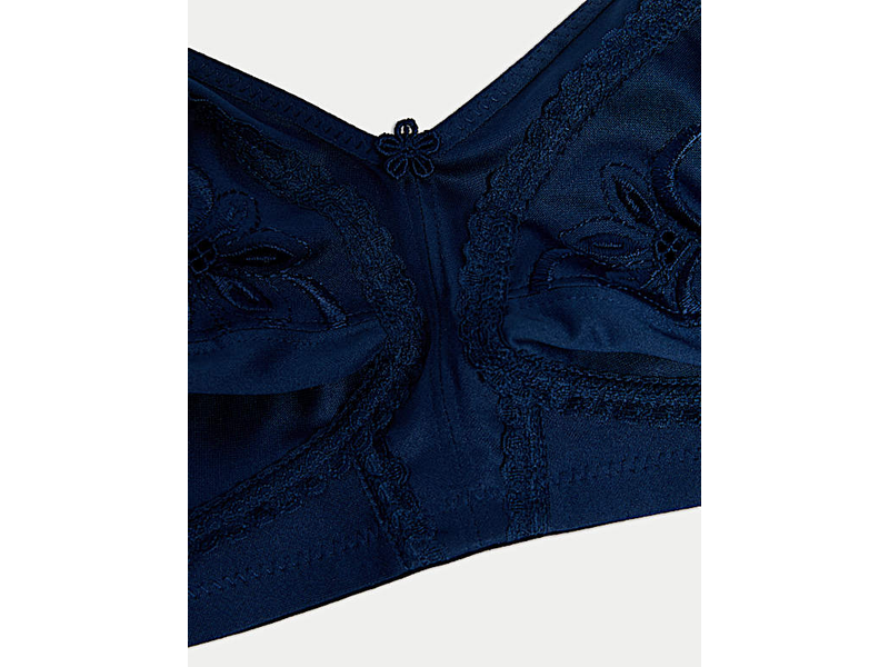 Embroidered Non Wired Total Support Bra at 50% Off product view