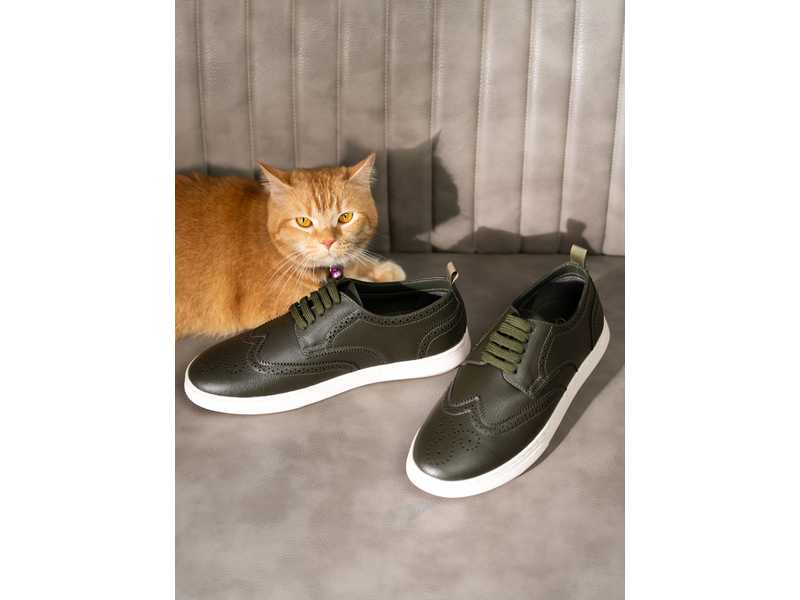 ELAN-27 Olive Men's Formal Sneakers at 55% Off product view