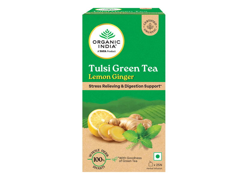 Tulsi Green Tea Lemon Ginger - A TATA Product at 21% Off product view