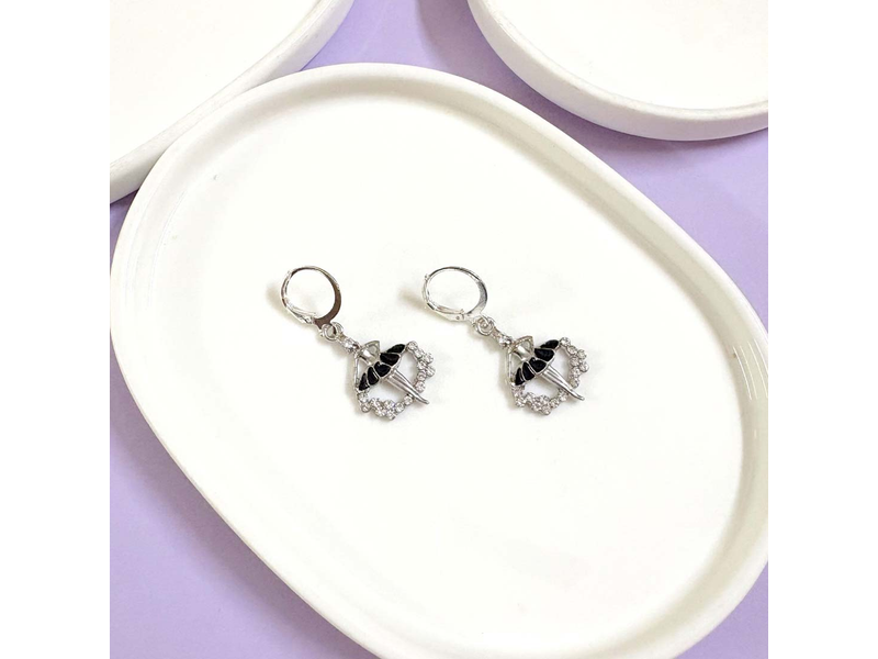 Dancing Girl Silver Charm Earrings at 63% Off product view
