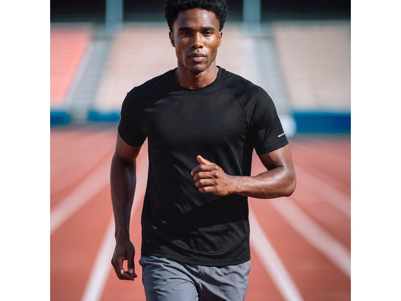 Quick-Dry Raglan T-shirt - Pitch Black at 21% Off product view