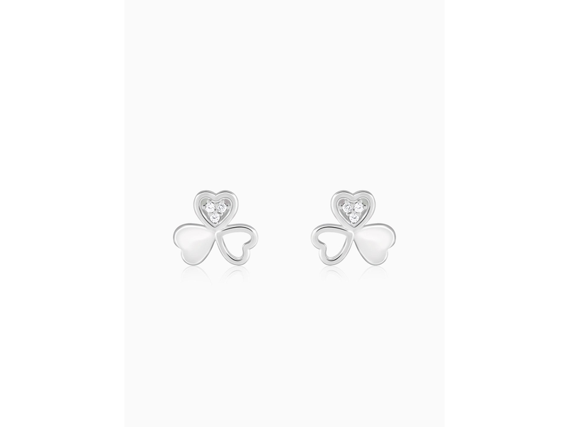 Silver Floral Hearts Earrings at 66% Off product view