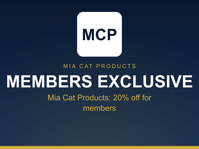 Mia Cat Products: 20% off for members product view