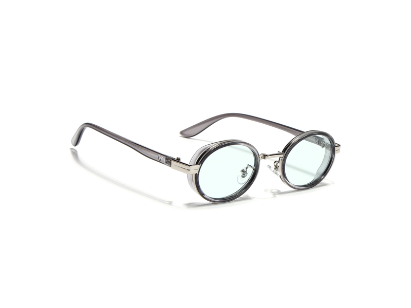 Vuro | Clear Blue Ovel Sunglasses | MG7351 at 63% Off product view
