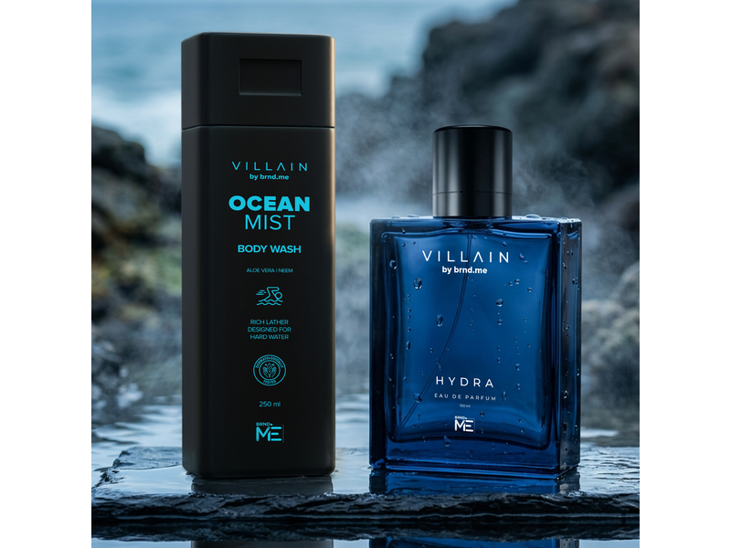 Villain Hydra EDP & Ocean Mist Body Wash Combo - 100ml + 250ml at 54% Off product view