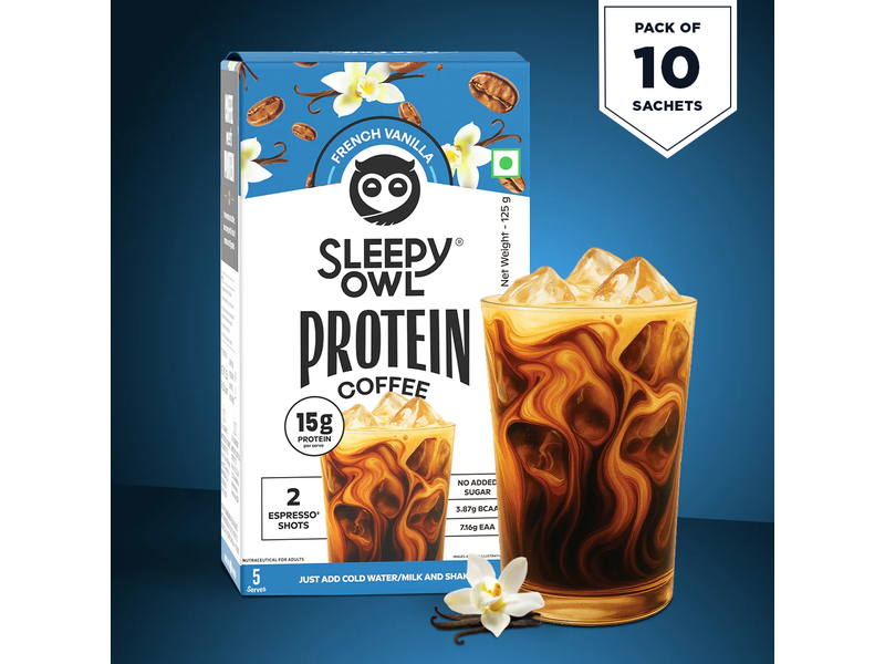 Vanilla Protein Cold Coffee Powder Pack of 2 at 50% Off product view