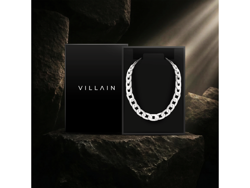 Villain Rhodium Plated Silver Bracelet at 64% Off product view