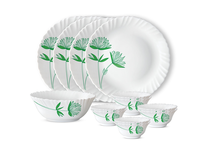 Larah Green Lily Dinner Set at 50% Off product view