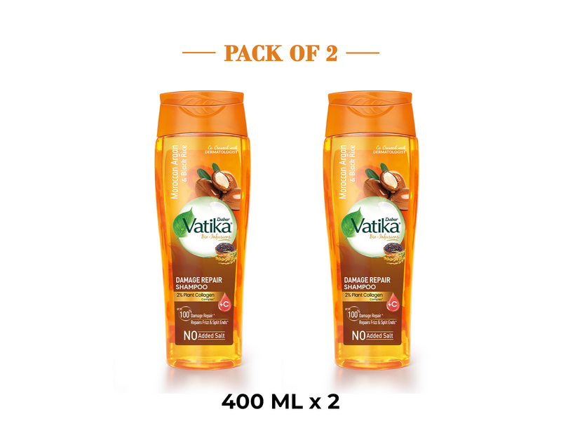 Dabur Vatika Bio Infusions Damage Therapy shampoo 400ml at 30% Off product view