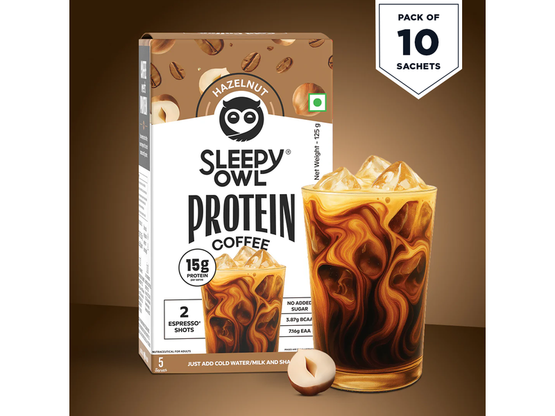Hazelnut Protein Cold Coffee Powder Pack of 2 at 50% Off product view
