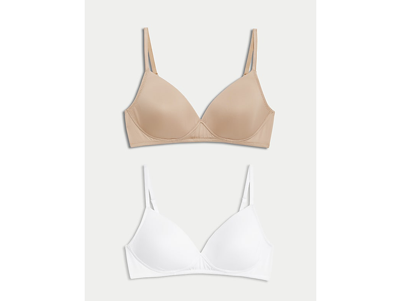 2pk Non Wired First Bra at 50% Off product view