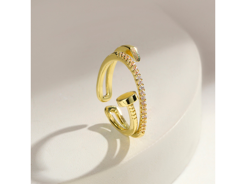 Spiral Nail Spark Ring at 50% Off product view