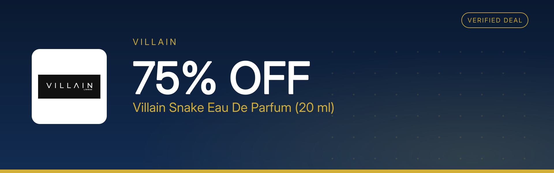 Villain Snake Eau De Parfum (20 ml) at 75% Off
