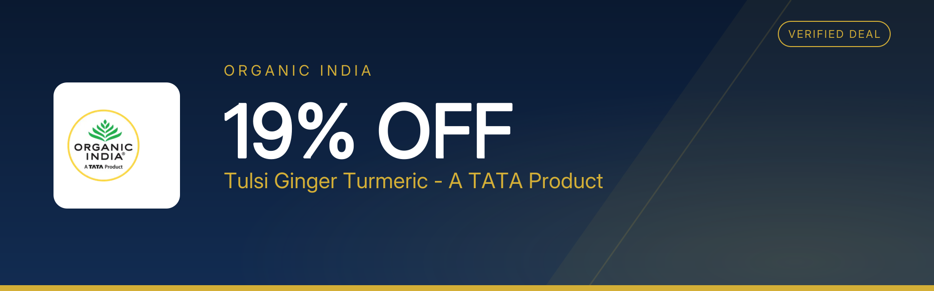 Tulsi Ginger Turmeric - A TATA Product at 19% Off