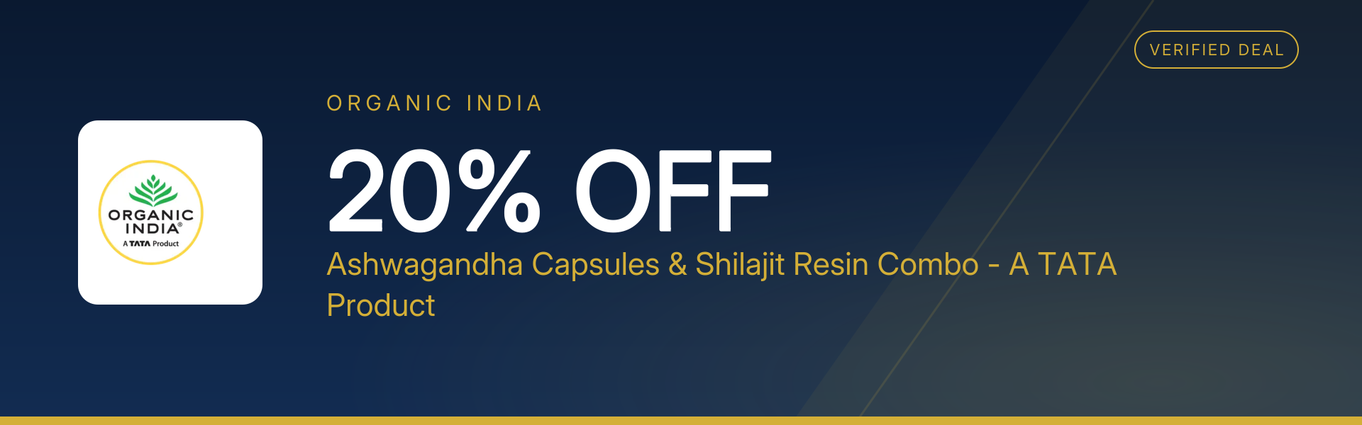 Ashwagandha Capsules & Shilajit Resin Combo - A TATA Product at 20% Off