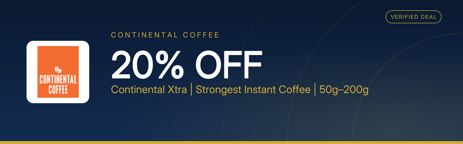 Continental Xtra | Strongest Instant Coffee | 50g–200g at 20% Off