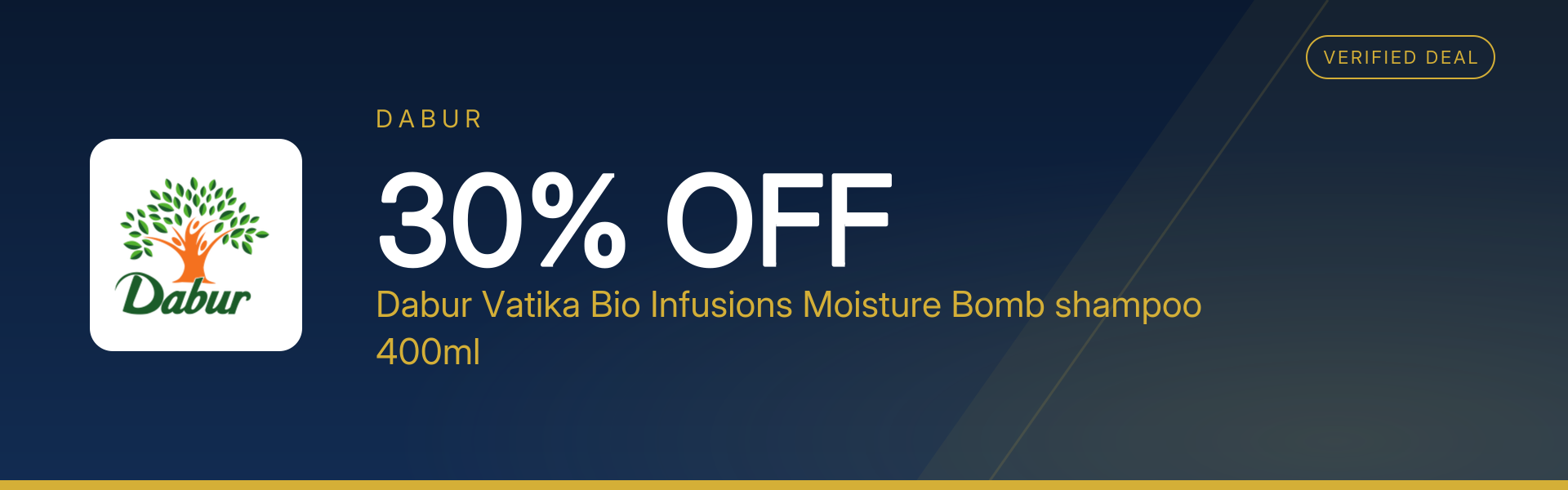 Dabur Vatika Bio Infusions Moisture Bomb shampoo 400ml at 30% Off