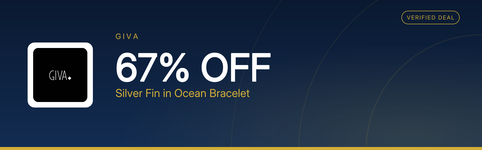 Silver Fin in Ocean Bracelet at 67% Off