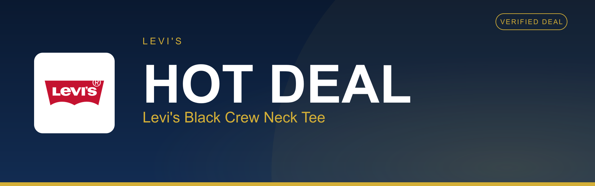 Levi's Black Crew Neck Tee