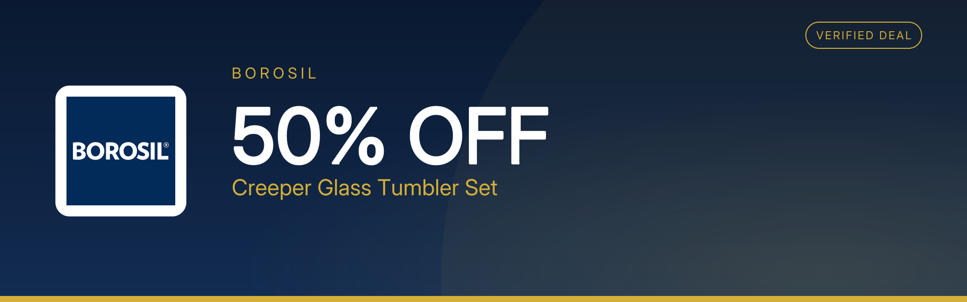 Creeper Glass Tumbler Set at 50% Off