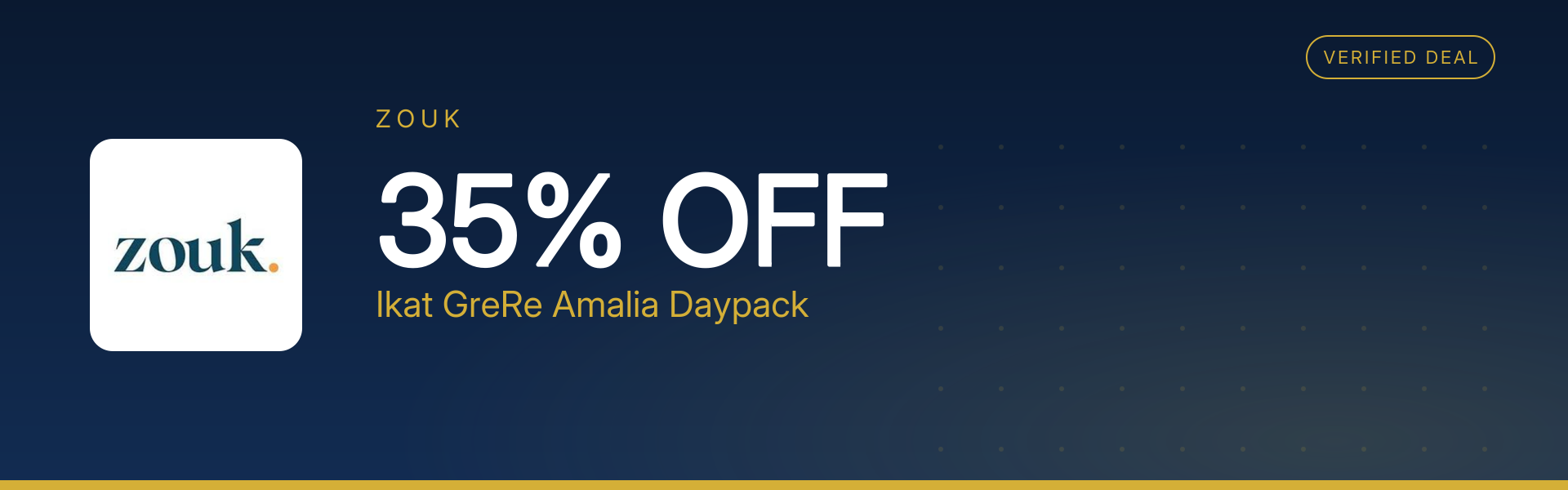 Ikat GreRe Amalia Daypack at 35% Off