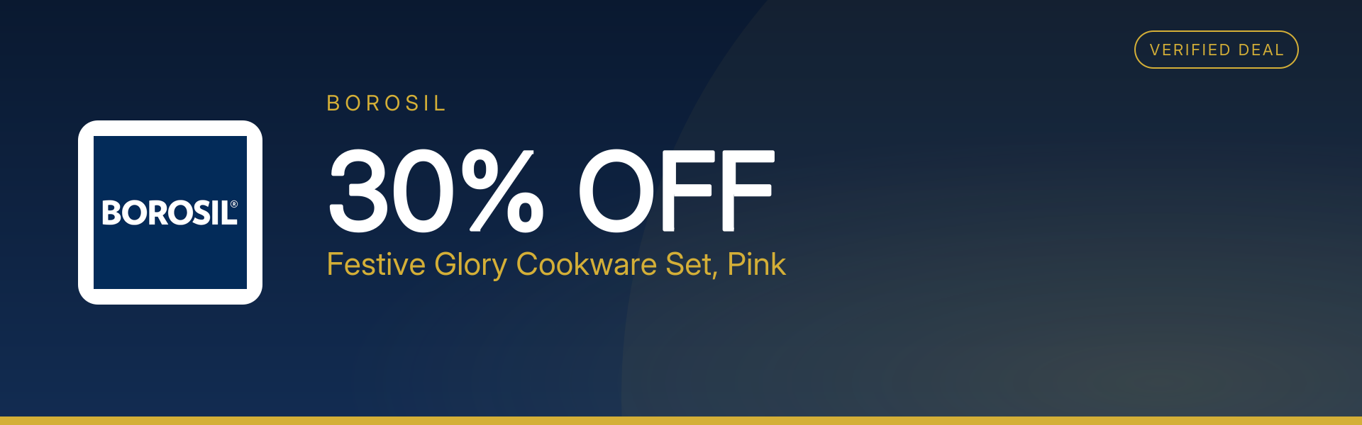 Festive Glory Cookware Set, Pink at 30% Off
