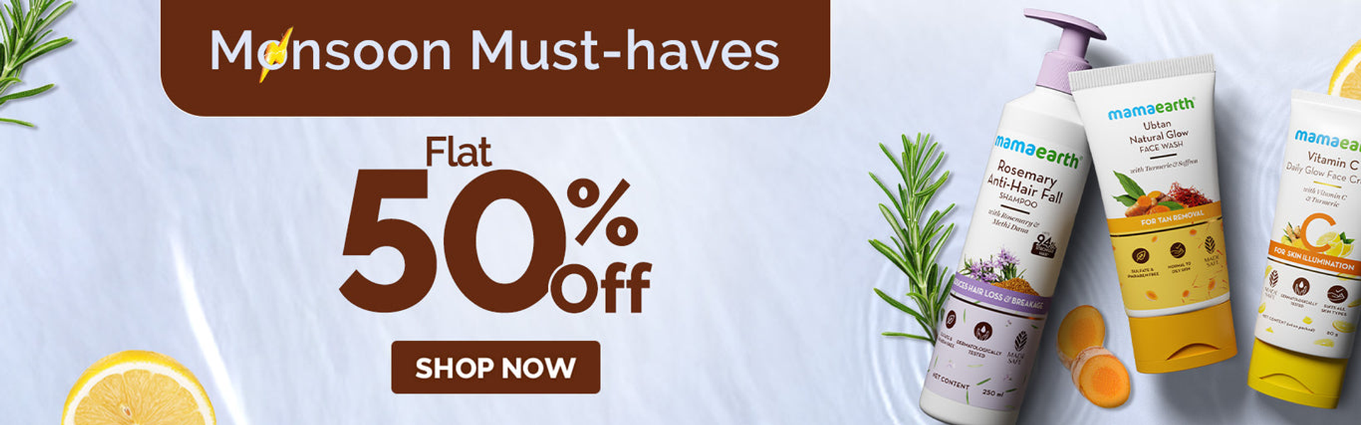 Monsoon Sale on Skin & Hair Care