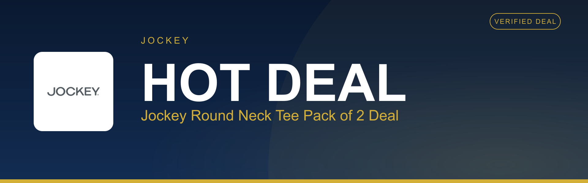 Jockey Round Neck Tee Pack of 2 Deal