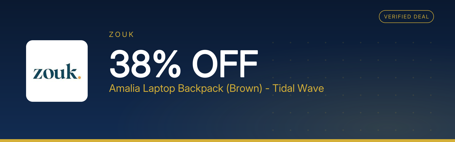 Amalia Laptop Backpack (Brown) - Tidal Wave at 38% Off