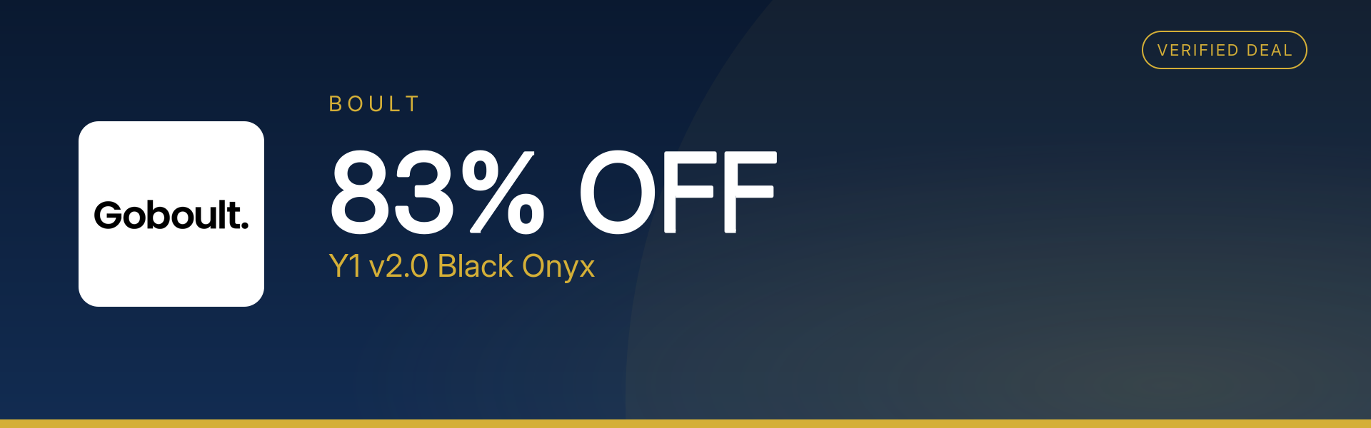 Y1 v2.0 Black Onyx at 83% Off