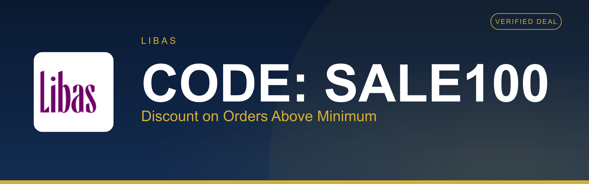 Discount on Orders Above Minimum