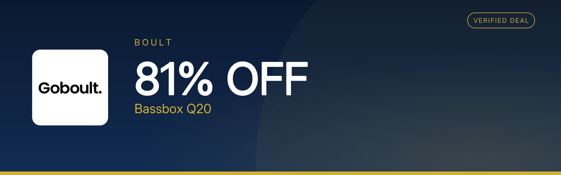 Bassbox Q20 at 81% Off