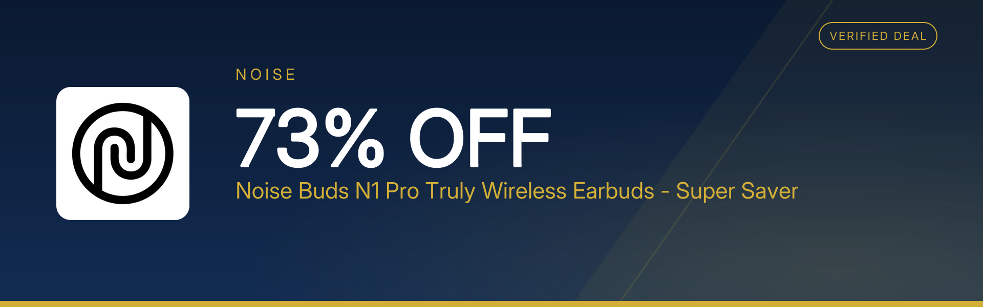 Noise Buds N1 Pro Truly Wireless Earbuds - Super Saver at 73% Off