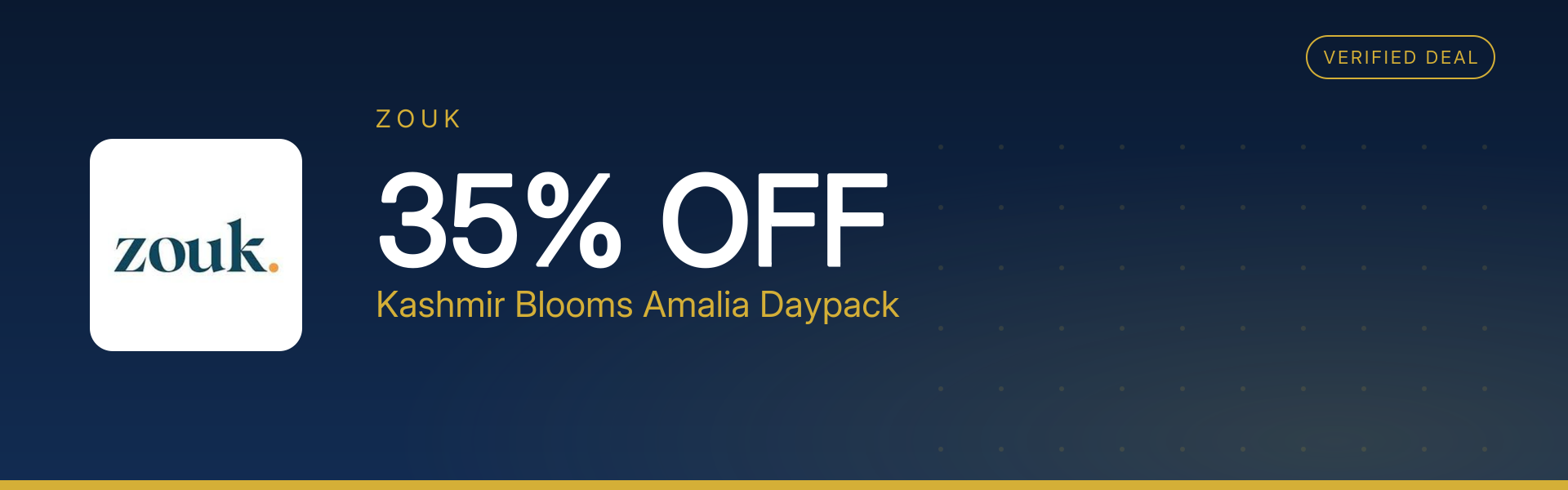 Kashmir Blooms Amalia Daypack at 35% Off