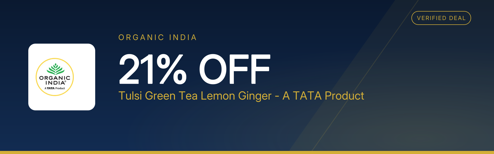 Tulsi Green Tea Lemon Ginger - A TATA Product at 21% Off