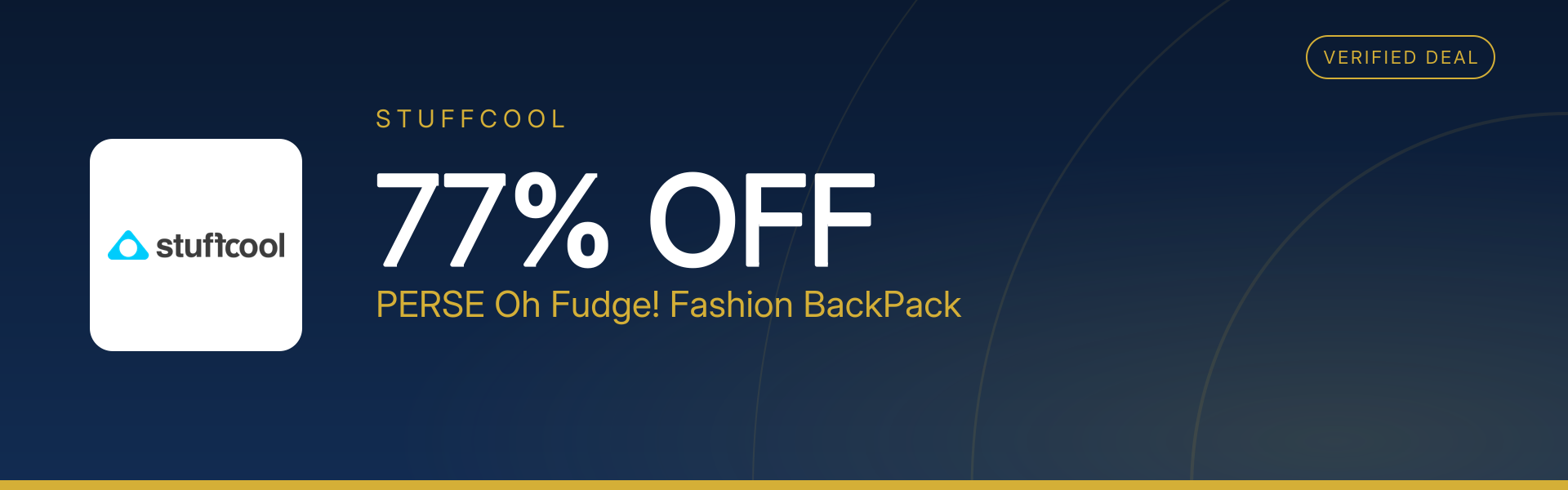 PERSE Oh Fudge! Fashion BackPack at 77% Off