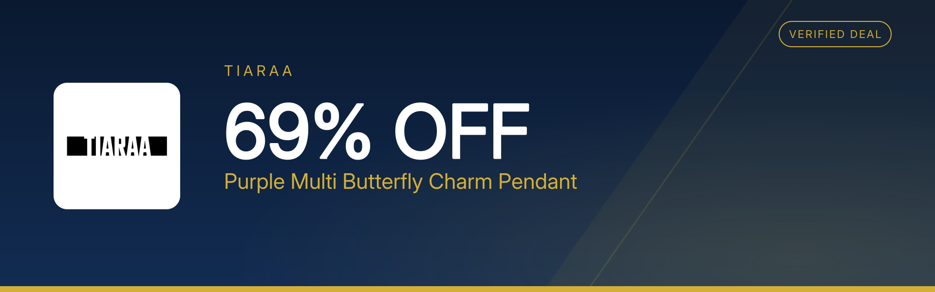 Purple Multi Butterfly Charm Pendant at 69% Off